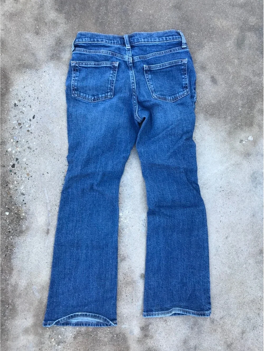 Juniors OLD NAVY Hi Rise Retro Flare Jeans 14 Blue Denim Lite Thigh Fade 26